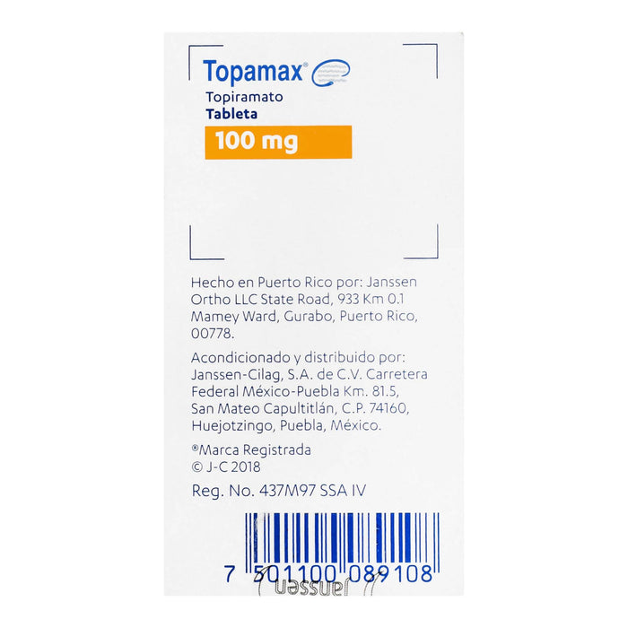 Topamax 100Mg Con 20 Tabletas (Topiramato) - WeCare Pharma