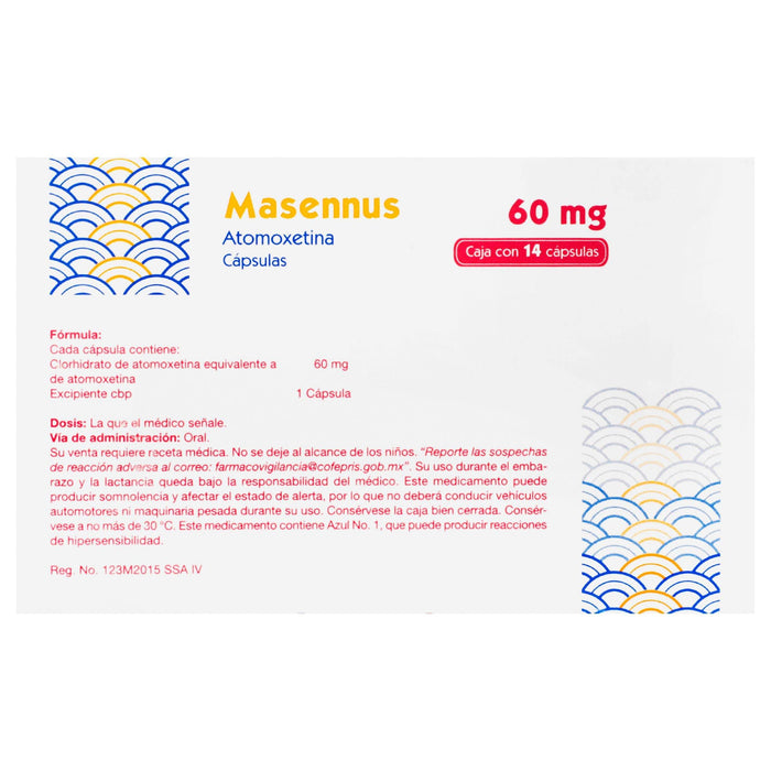 Masennus 60Mg Con 14 Capsulas (Atomoxetina) - WeCare Pharma
