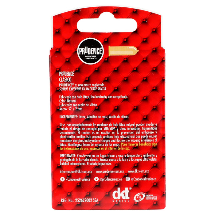 Condón Prudence Clasico Con 3 - WeCare Pharma