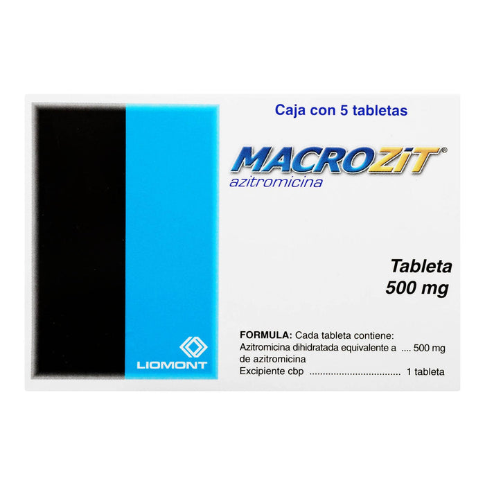 Macrozit 500Mg Con 5 Tabletas (Azitromicina) - WeCare Pharma