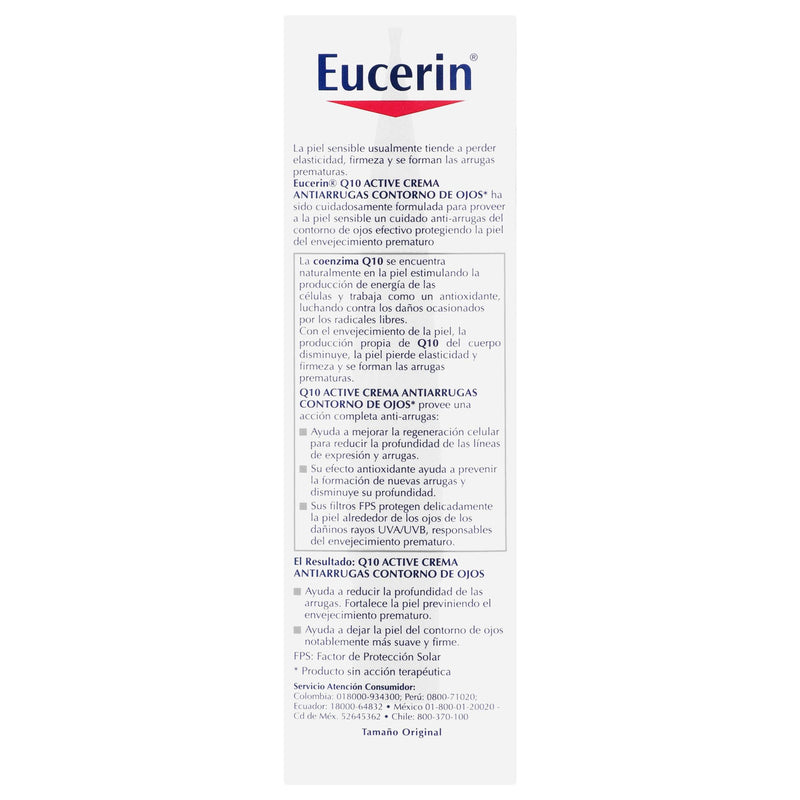 Eucerin Antiarrugas Q10 Contorno Ojos 15Ml - WeCare Pharma