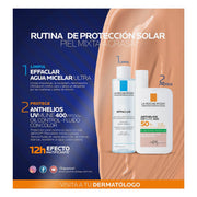 Anthelios Uvmune 400 Color Fps50 50Ml + Effaclar Agua Micelar 50Ml - WeCare Pharma