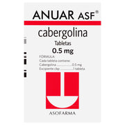 Anuar 0.5Mg Con 4 Tabletas (Cabergolina) - WeCare Pharma