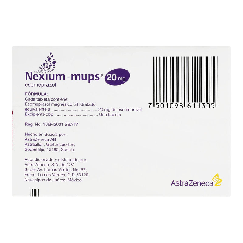 Nexium Mups 20Mg Con 14 Tabletas (Esomeprazol) - WeCare Pharma
