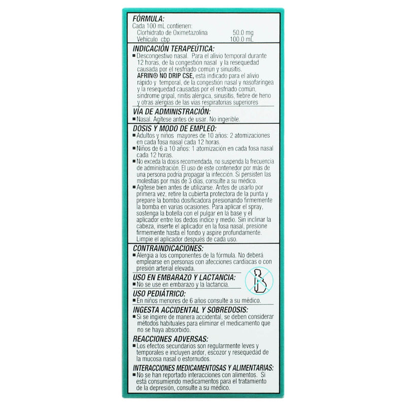 Afrin No Drip Cse Spray 0.50Mg/Ml 15Ml (Oximetazolina) - WeCare Pharma