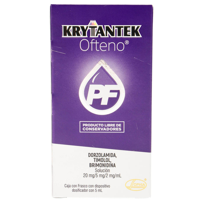 Krytantek Ofteno Pf Gotas 20Mg/5Mg/2Mg/Ml 5Ml (Dorzolamida/Timolol/Brimonidina) - WeCare Pharma