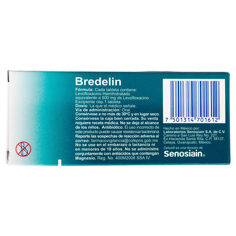 Bredelin 500Mg Con 7 Tabletas (Levofloxacino) - WeCare Pharma