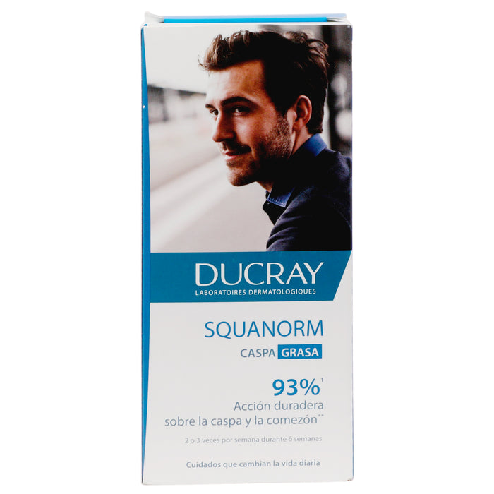 Ducray Squanorm Shampoo Caspa Grasa 200Ml 6 - 3282779277457