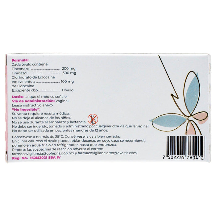 Liviaxan Ovulos 200Mg/300Mg/100Mg Con 3 (Tioconazol/Tinidazol/Lidocaina) - WeCare Pharma