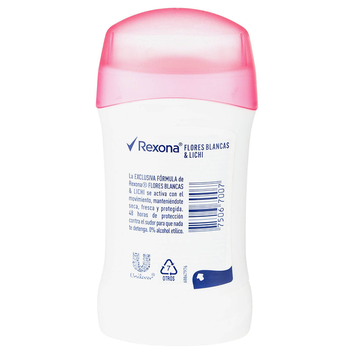 Desodorante Rexona Flores Blancas 48H Stick 45G - WeCare Pharma