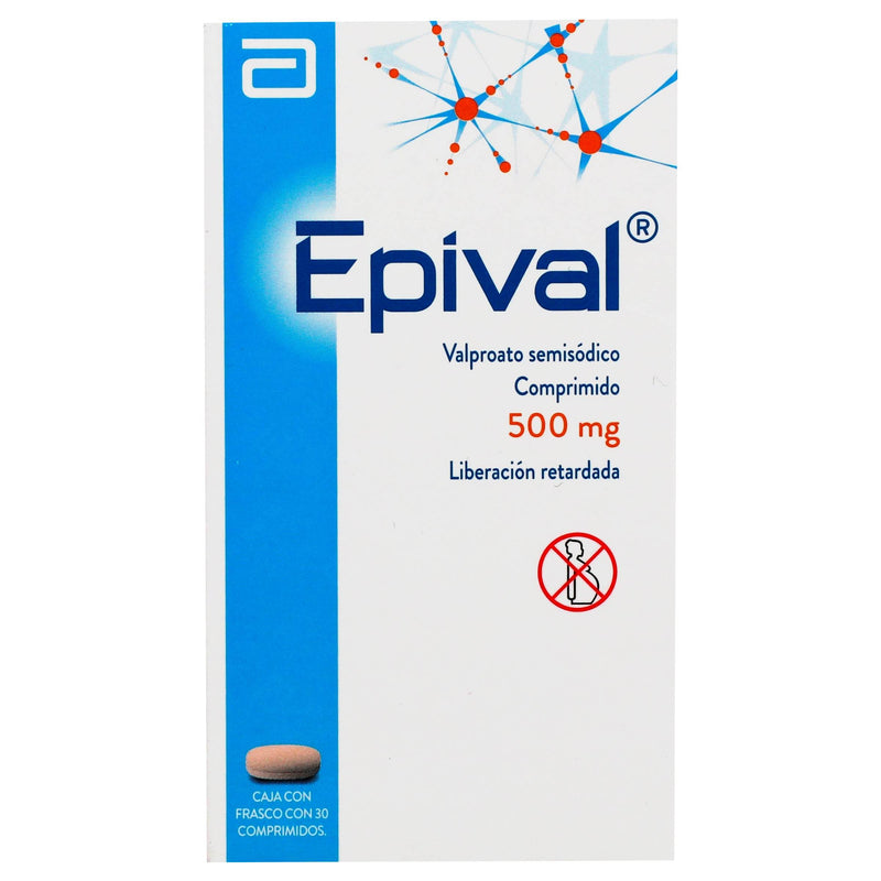 Epival 500Mg Con 30 Comprimidos (Valproato Semisodico) - WeCare Pharma