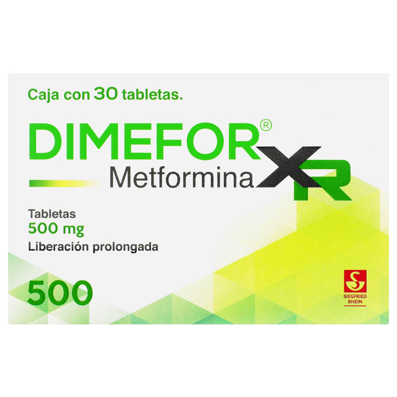 Dimefor Xr 500Mg Con 30 Tabletas (Metformina) - WeCare Pharma