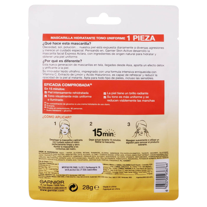 Macarilla Garnier Express Aclara Vitamina C 28G - WeCare Pharma