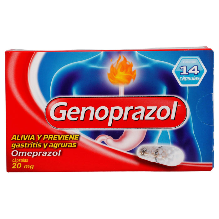 Genoprazol 20Mg Con 14 Capsulas (Omeprazol) - WeCare Pharma