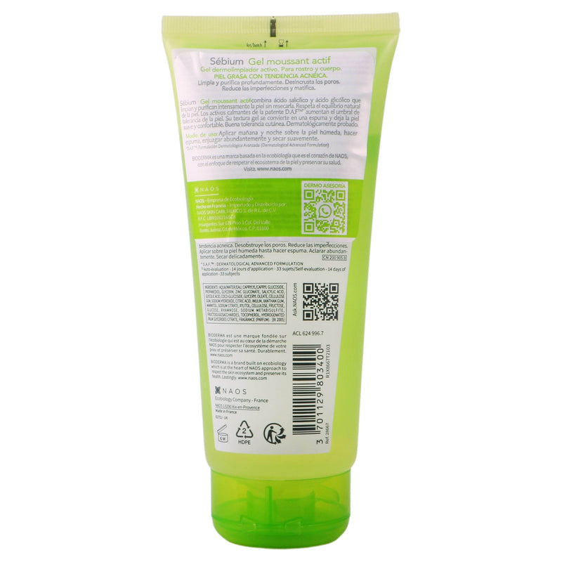 Bioderma Sebium Gel Moussant Actif 200Ml - WeCare Pharma