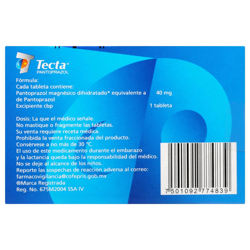 Tecta 40Mg Con 14 Tabletas (Pantoprazol) - WeCare Pharma