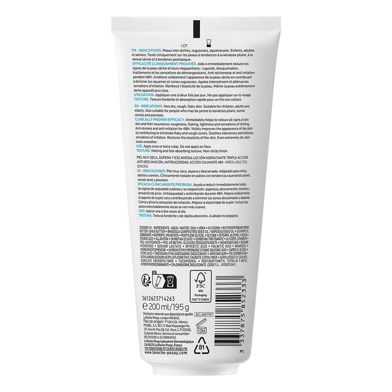 La Roche -Posay Leche Hidratante Lipikar Urea 10% 200Ml - WeCare Pharma