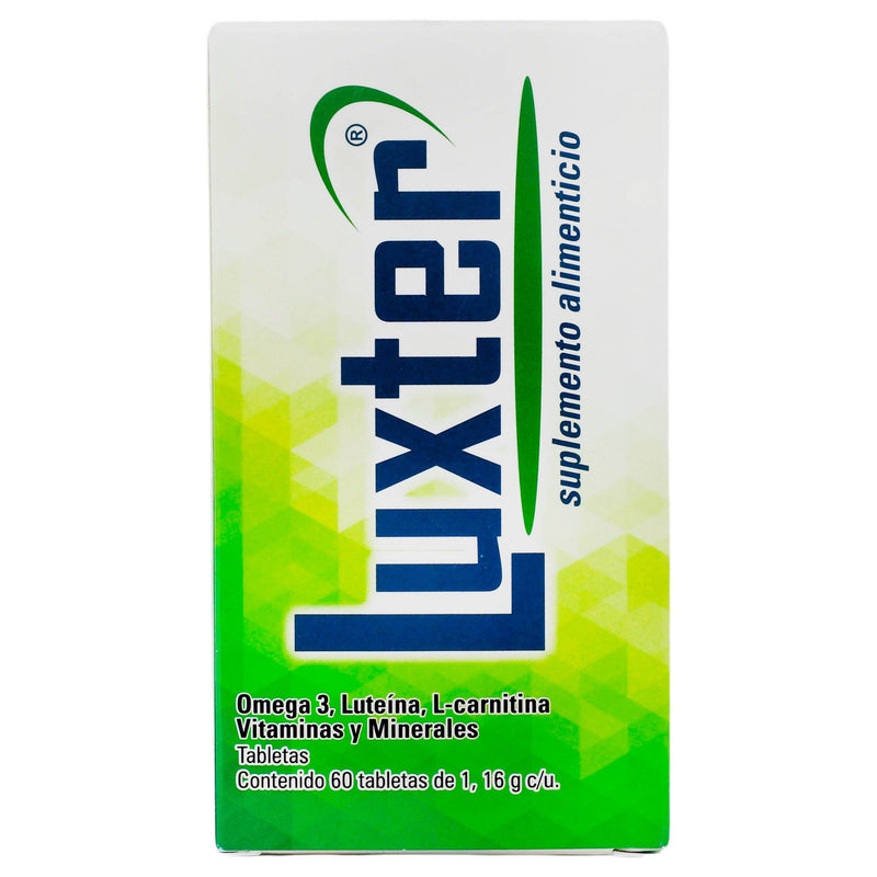Luxter 1.16G Con 60 Tabletas (Omega 3/Luteina/L-Carnitina/Vitaminas/Minerales) - WeCare Pharma