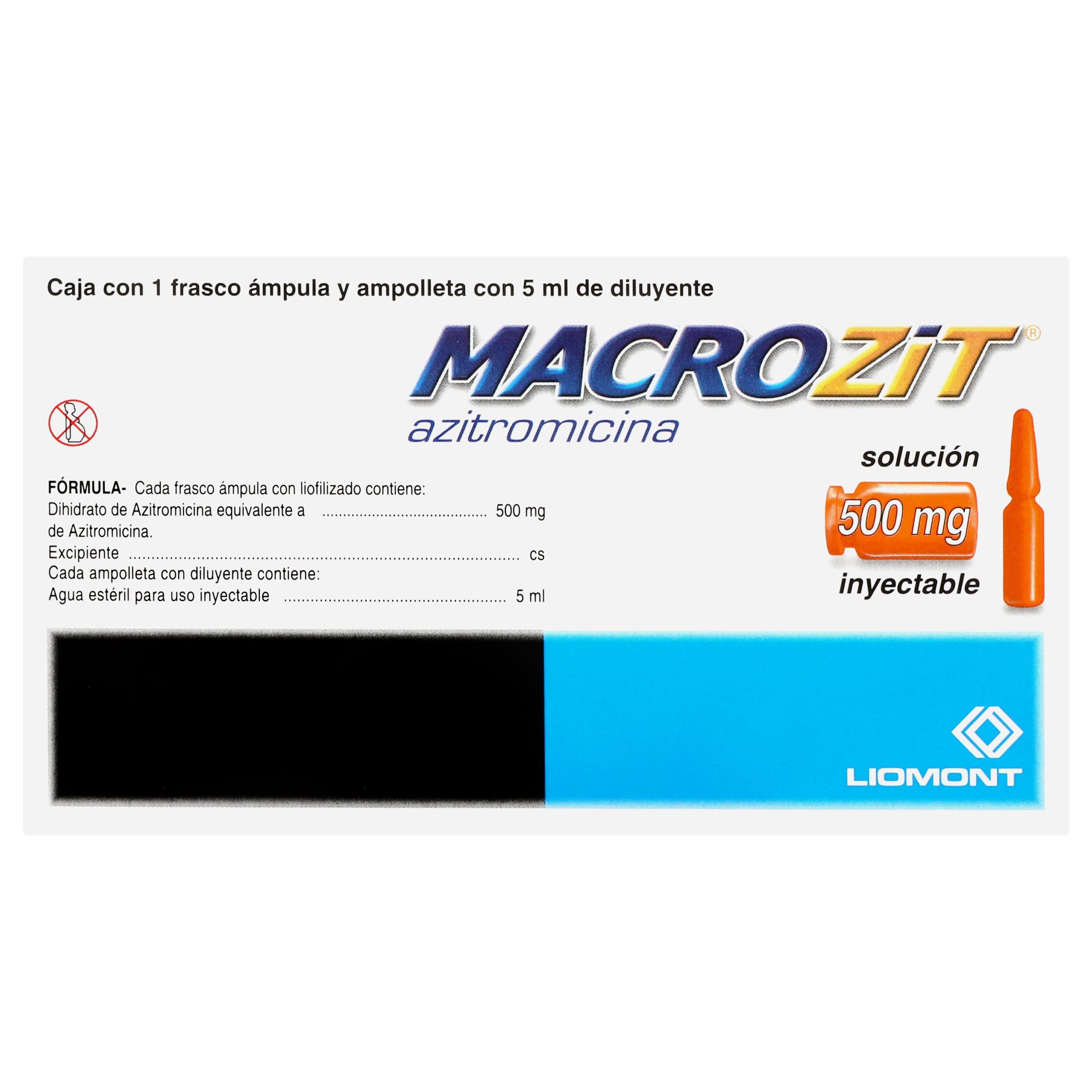 Macrozit 500Mg Con 1 Ampulas (Azitromicina) 6 - 7501299308332