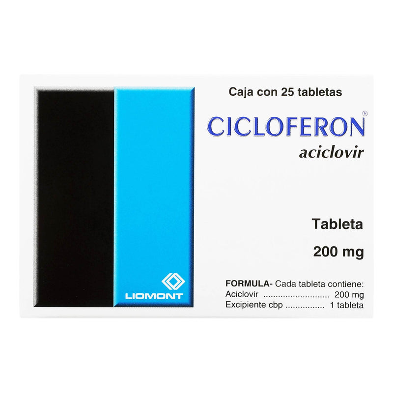 Cicloferon 200Mg Con 25 Tabletas (Aciclovir) - WeCare Pharma