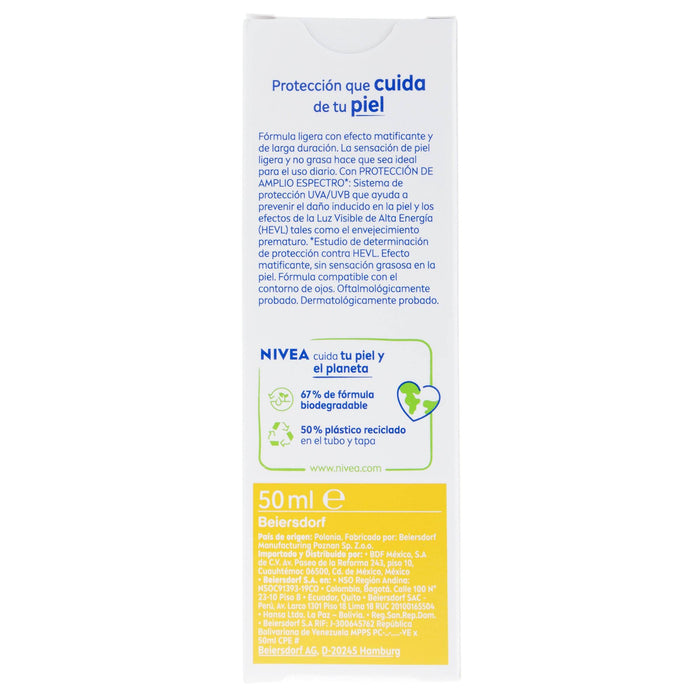 Nivea Sun Protector Facial Control De Brillo Fps50 50Ml - WeCare Pharma