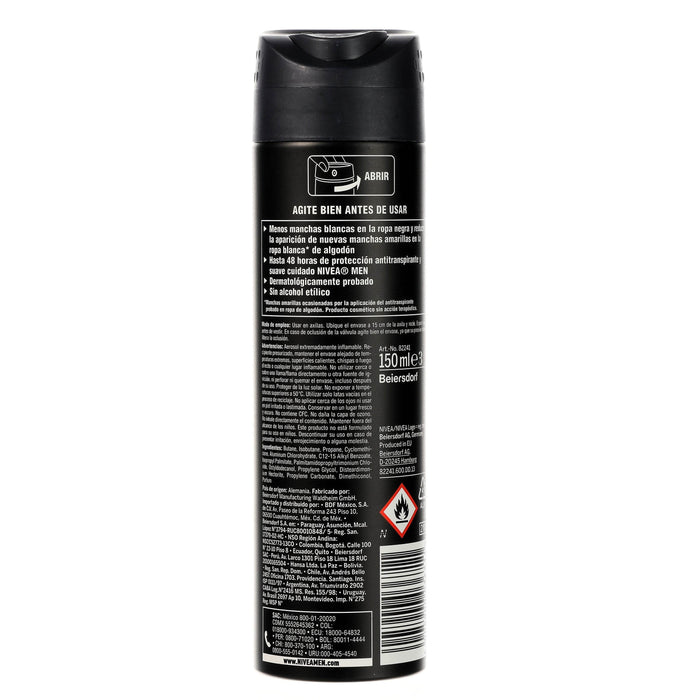 Nivea Men Black & White Aerosol 150Ml - WeCare Pharma