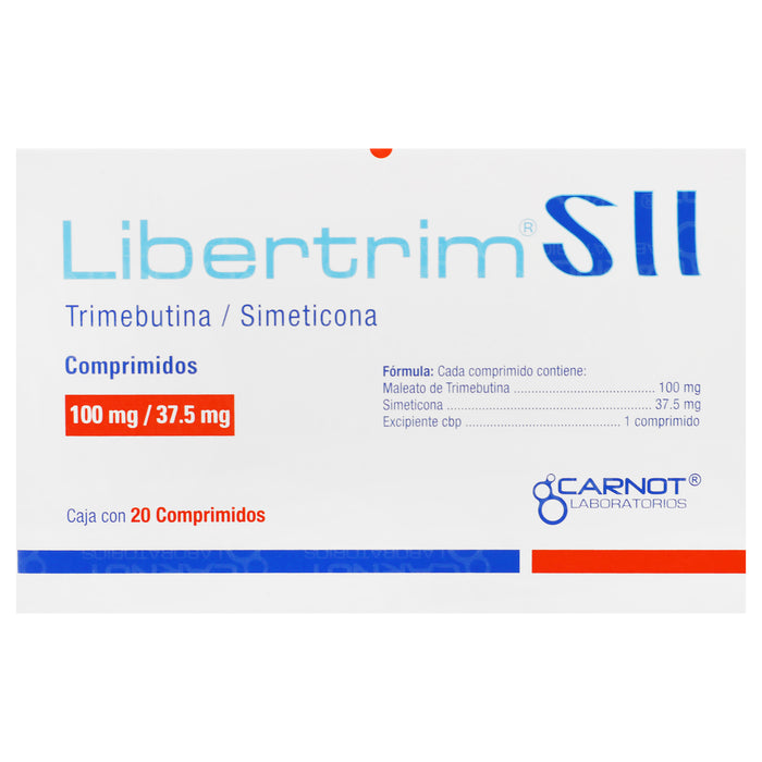 Libertrim Sii 100Mg/37.5Mg Con 20 Comprimidos (Trimebutina/Simeticona) 6 - 7501070903688