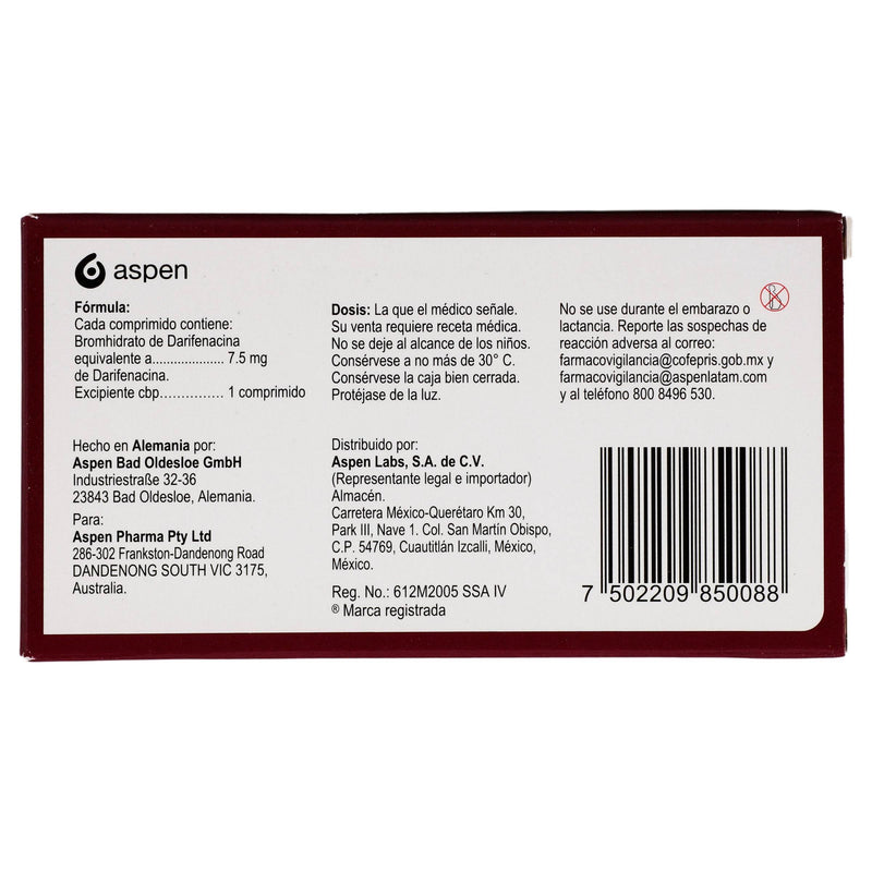 Emselex 7.5Mg Con 14 Comprimidos (Darifenacina) - WeCare Pharma