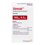 Vannair Aerosol 160Mcg/4.5Mcg 120D (Budesonida/Formoterol) - WeCare Pharma