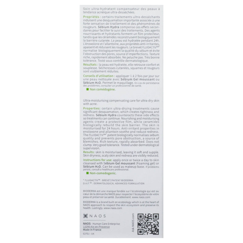 Bioderma Sebium Hydra Crema 40Ml - WeCare Pharma