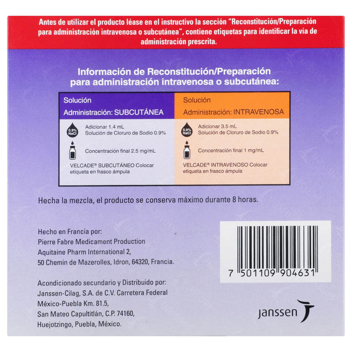 Velcade Frasco 3.5Mg Con 1 Ampulas (Bortezomib) - WeCare Pharma