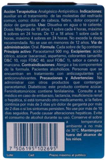 Vick Vitapyrena Sobres 500Mg/10Mg Manzana Canela 5G Con 5 (Paracetamol/Fenilefrina) - WeCare Pharma