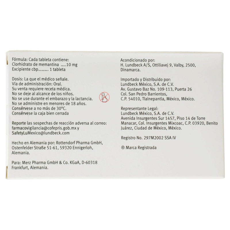 Ebixa 10Mg Con 28 Tabletas (Memantina) - WeCare Pharma