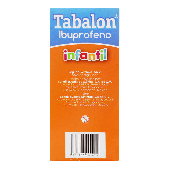 Tabalon Infantil (Ibuprofeno) Susp 100Mg/5Ml 100Ml 5 - 7501165001978