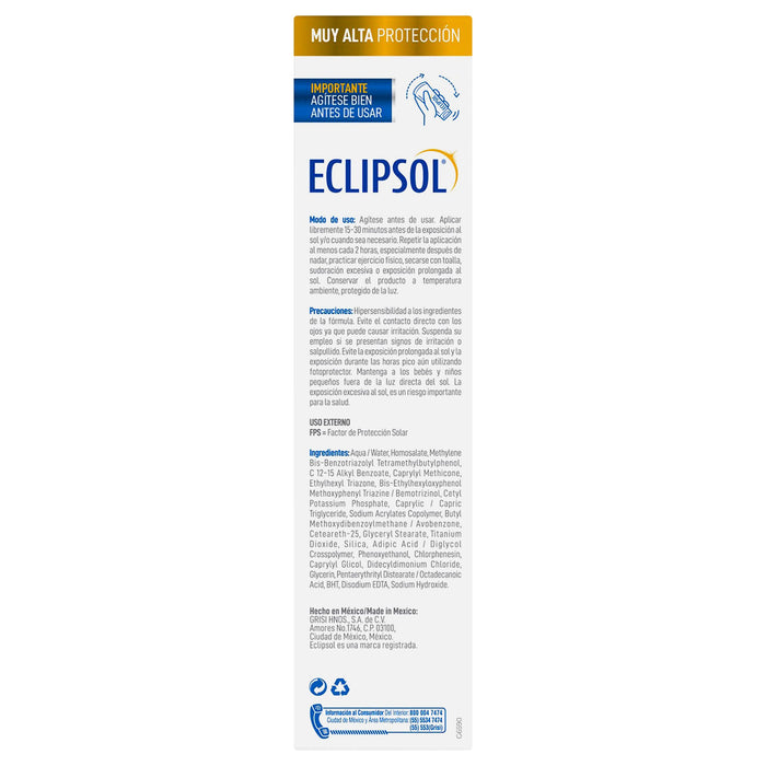 Eclipsol Ultra Crema Fps50 125G 3 - 037836012365