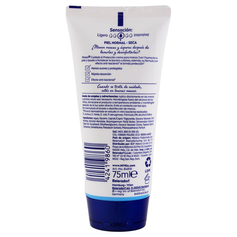 Crema Nivea 3 En 1 Para Manos 75Ml - WeCare Pharma