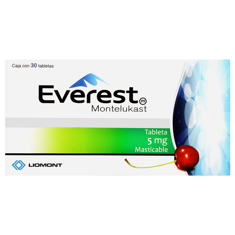 Everest 5Mg Con 30 Tabletas (Montelukast) - WeCare Pharma
