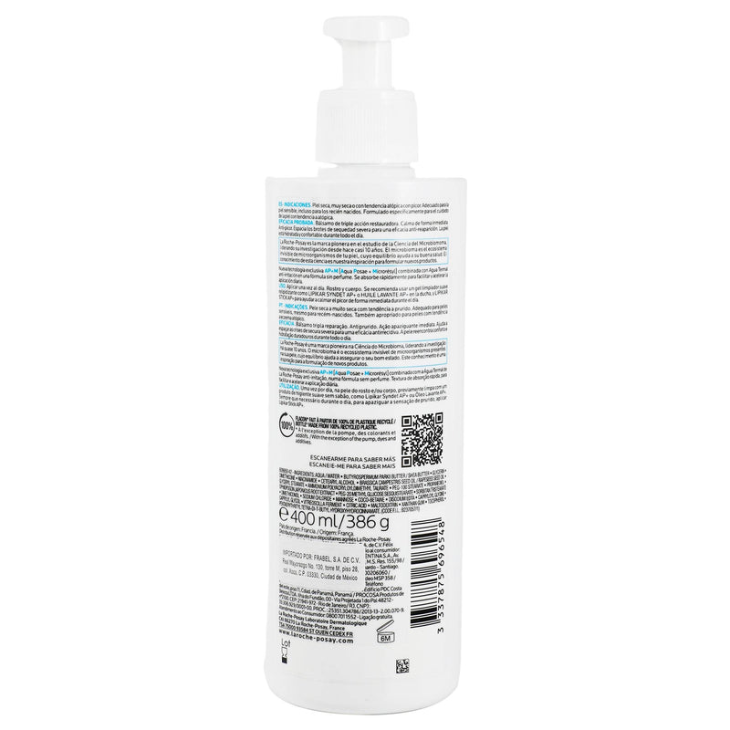 La Roche-P Lipikar Baume Ap+M 400Ml - WeCare Pharma
