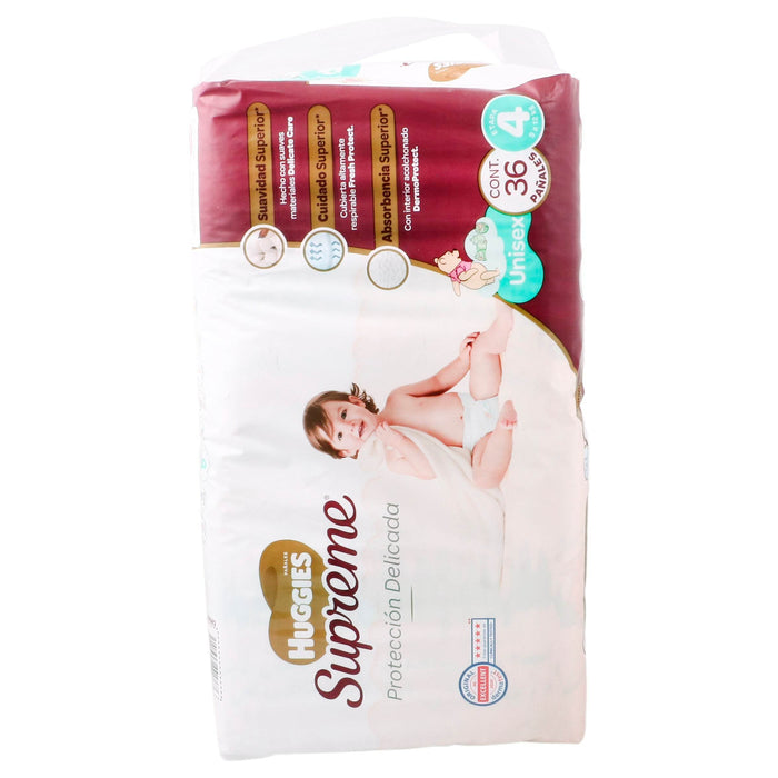 Pañal Huggies Supreme Unisex Etapa 4 Con 36 - WeCare Pharma