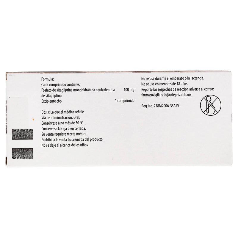 Januvia 100Mg Con 28 Comprimidos (Sitagliptina) - WeCare Pharma