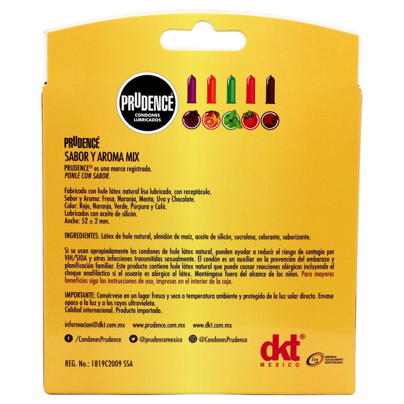 Condón Prudence Sabor Y Aroma Mix Con 20 - WeCare Pharma