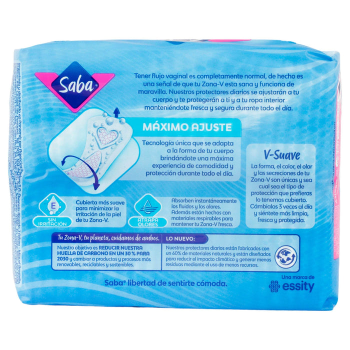 Protectores Diarios Saba Largo Con 50 - WeCare Pharma