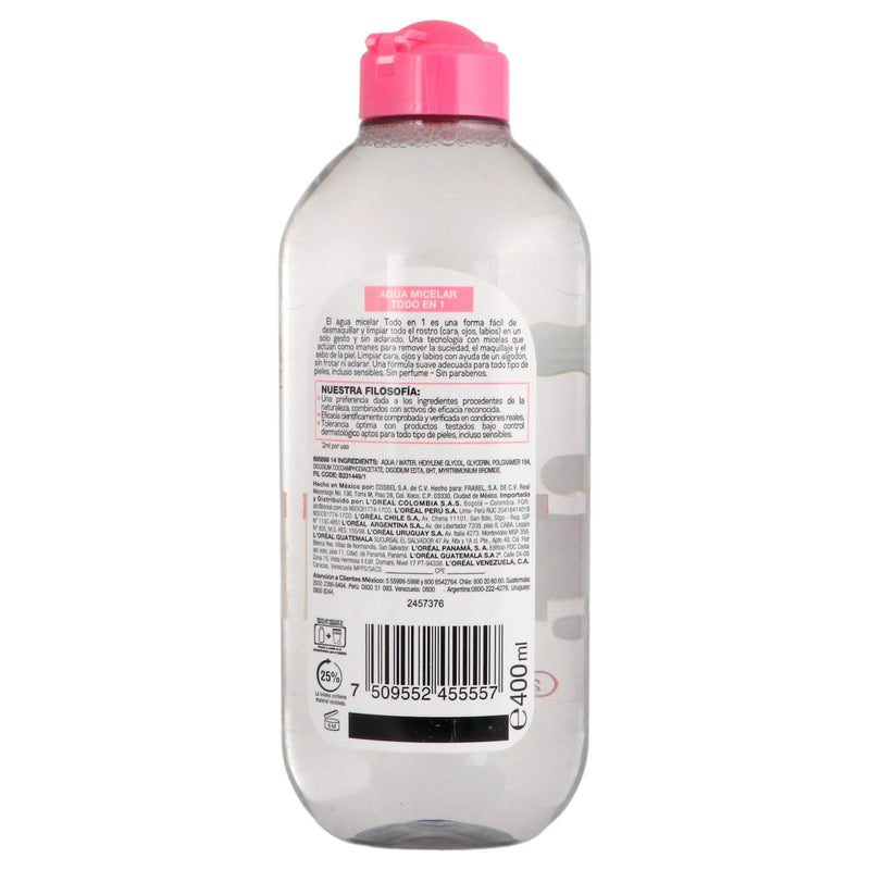 Garnier Agua Micelar Skin Active Frasco 400Ml - WeCare Pharma