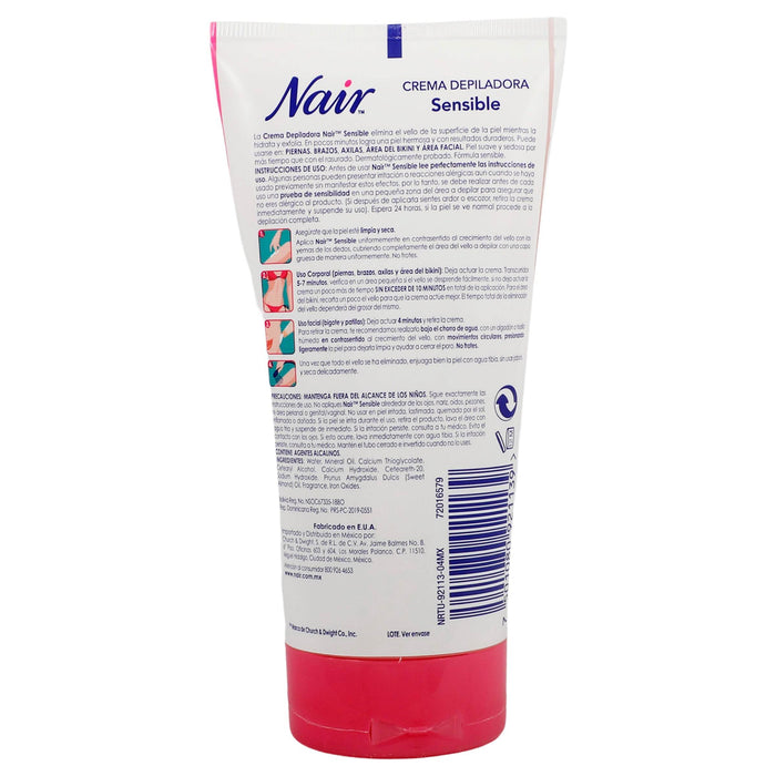 Crema Depiladora Nair Sensible 150Ml - WeCare Pharma
