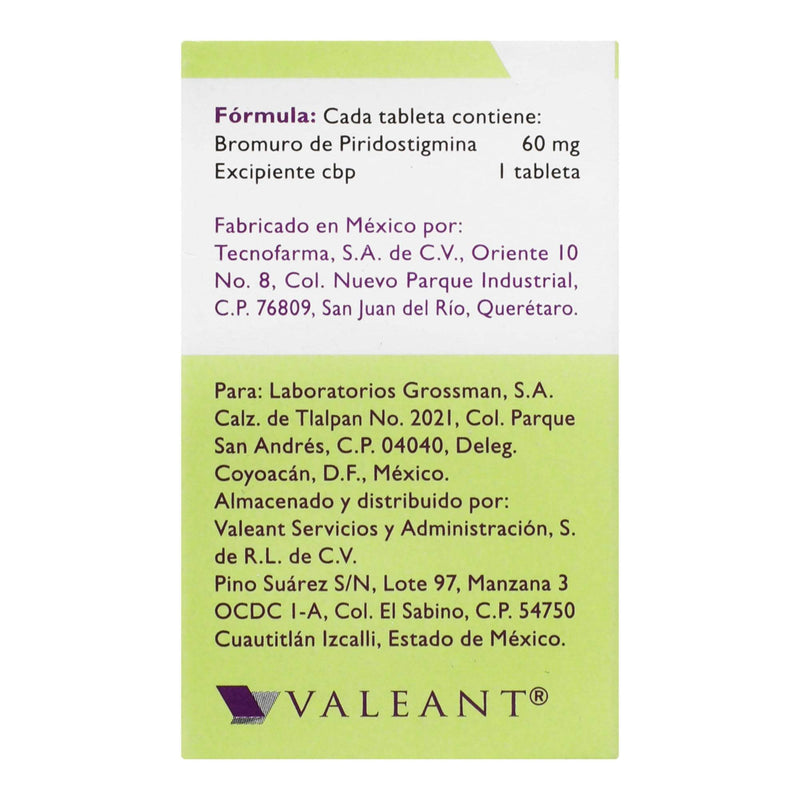 Mestinon 60Mg Con 20 Tabletas (Piridostigmina) - WeCare Pharma