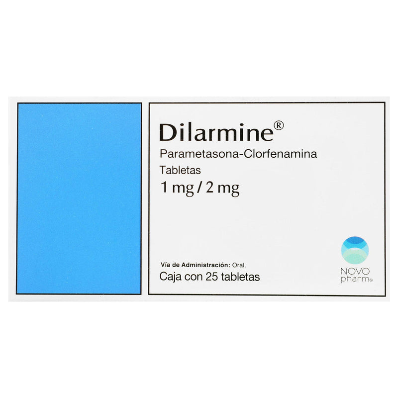 Dilarmine 1Mg/2Mg Con 25 Tabletas (Parametasona/Clorfenamina) - WeCare Pharma