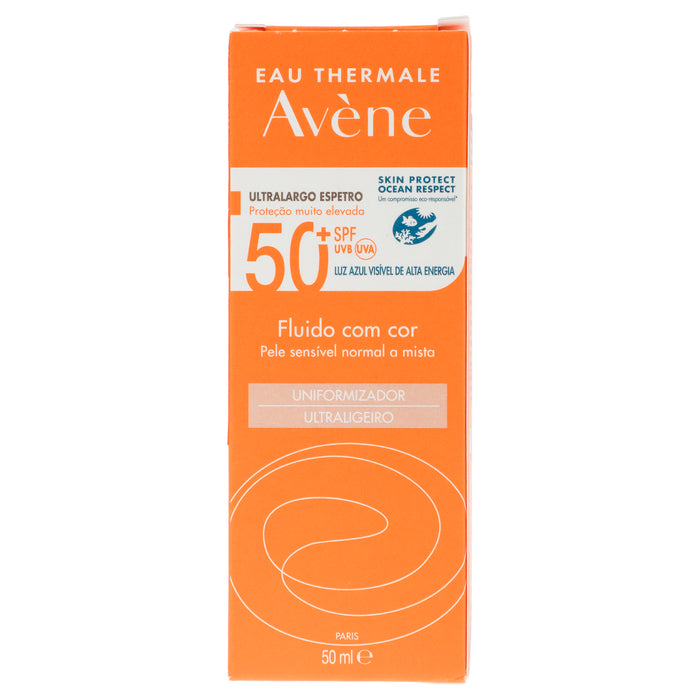 Avene Protector Solar Fluido Con Color Unificante Muy Ligero 7 - 3282770149111