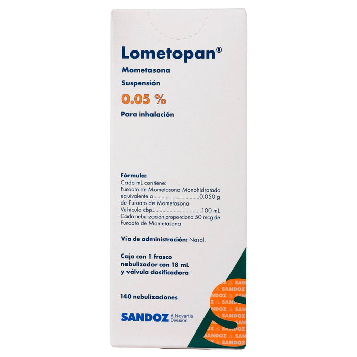 Lometopan (Mometasona) 0.05% 140 Dosis Suspensión 18Ml - WeCare Pharma