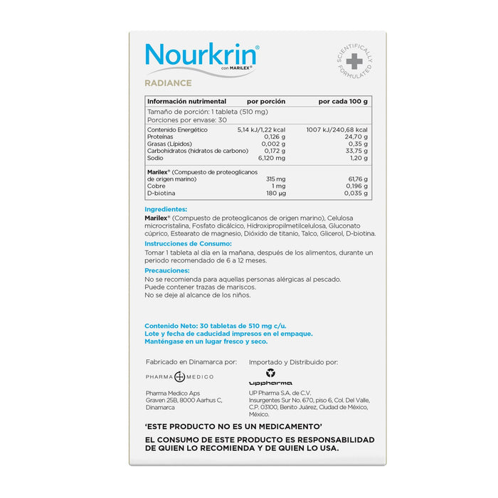 Nourkrin Radiance Con 30 Tabletas (Suplemento Alimenticio) - WeCare Pharma