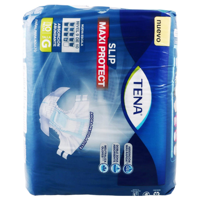 Pañal Adulto Tena Slip Maxi Protect G Con 10 - WeCare Pharma